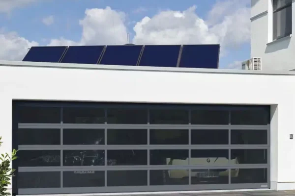 porte garage con vetro