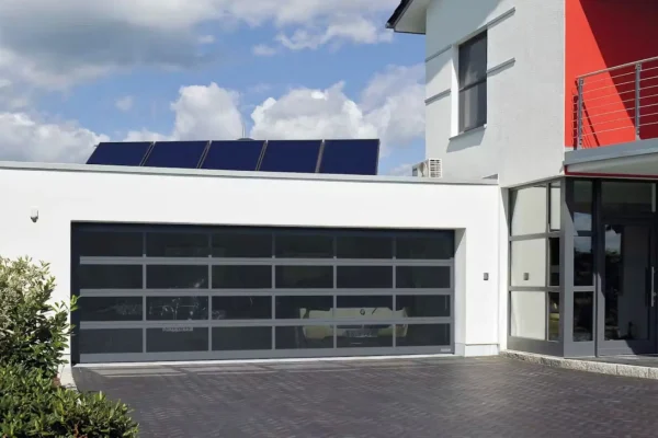 porte garage con vetro